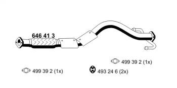Ernst 646413 Exhaust pipe