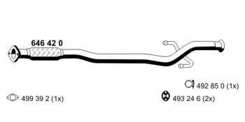 Ernst 646420 Exhaust pipe Ernst 646420 Exhaust pipe
