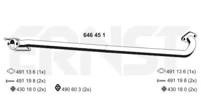 Ernst 646451 Exhaust pipe Ernst 646451 Exhaust pipe