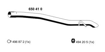 Ernst 650410 Exhaust pipe