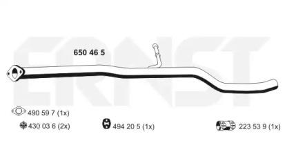 Ernst 650465 Exhaust pipe Ernst 650465 Exhaust pipe