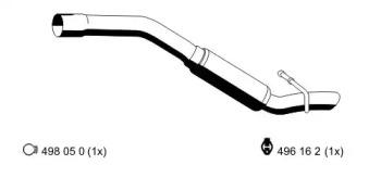 Ernst 670036 Глушник вихлопних газів кінцевий Ernst 670036 Глушник вихлопних газів кінцевий