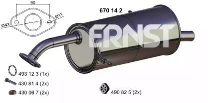Ernst 670142 Shock absorber assy Ernst 670142 Shock absorber assy