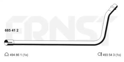 Ernst 685412 Exhaust pipe