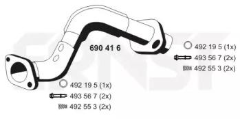 Ernst 690416 Exhaust pipe Ernst 690416 Exhaust pipe