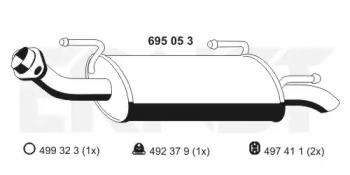 Ernst 695053 Schalldaempfer Ernst 695053 Schalldaempfer