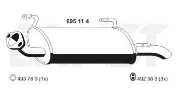 Ernst 695114 Schalldaempfer Ernst 695114 Schalldaempfer