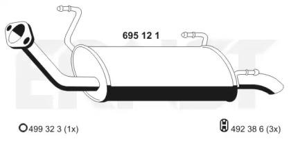 Ernst 695121 Schalldaempfer Ernst 695121 Schalldaempfer