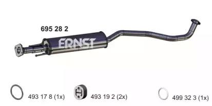 Ernst 695282 Muffler assy front Ernst 695282 Muffler assy front