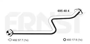 Ernst 695404 Exhaust pipe Ernst 695404 Exhaust pipe