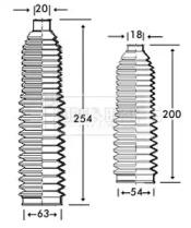 Borg & Beck BSG3220 Пыльник рулевой рейки Borg & Beck BSG3220 Пыльник рулевой рейки