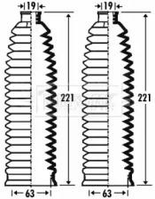 Borg & Beck BSG3271 Пыльник рулевой рейки