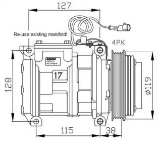 NRF 32555G Compressor assy cooler NRF 32555G Compressor assy cooler
