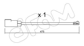 Cifam SU.329 Датчик зносу гальмівних колодок Cifam SU.329 Датчик зносу гальмівних колодок