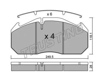 Trusting 602.0 Brake pads Trusting 602.0 Brake pads