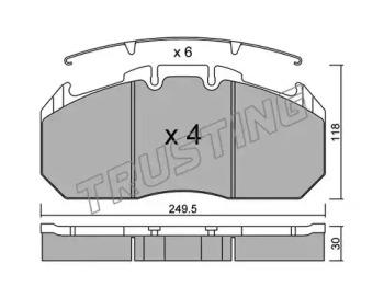 Trusting 603.0 Brake pads