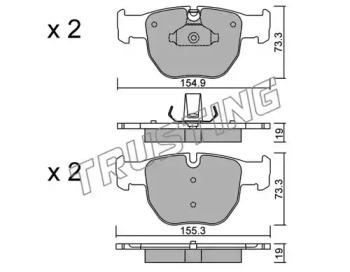 Trusting 614.0 Колодки тормозные Trusting 614.0 Колодки тормозные