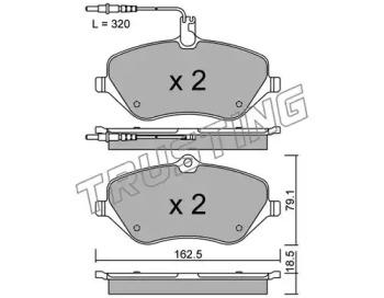 Trusting 617.1 Brake pads Trusting 617.1 Brake pads