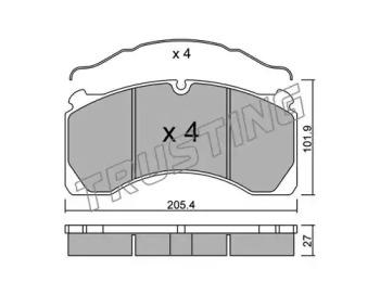 Trusting 619.0 Brake pads Trusting 619.0 Brake pads