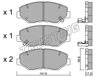Trusting 622.0 Brake pads Trusting 622.0 Brake pads