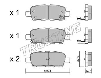 Trusting 628.0 Brake pads