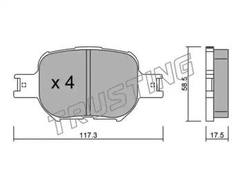 Trusting 630.0 Brake pads