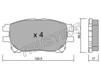 Trusting 631.0 Brake pads Trusting 631.0 Brake pads