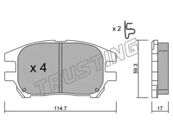 Trusting 633.0 Brake pads