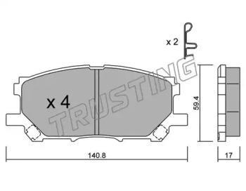 Trusting 634.0 Brake pads