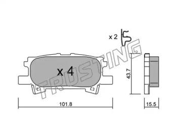 Trusting 635.0 Brake pads