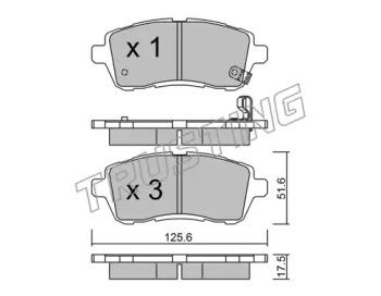 Trusting 809.0 Колодки гальмівні