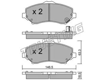 Trusting 879.1 Колодки гальмівні Trusting 879.1 Колодки гальмівні
