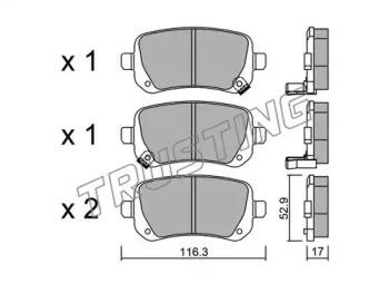 Trusting 881.0 Колодки гальмівні Trusting 881.0 Колодки гальмівні