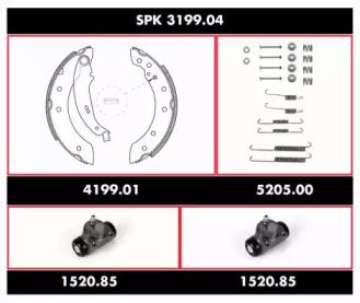Woking SPK 3199.04 Szczeki hamulcowe superkit Woking SPK 3199.04 Szczeki hamulcowe superkit