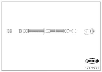 Corteco 49379385 Hose assy brake Corteco 49379385 Hose assy brake
