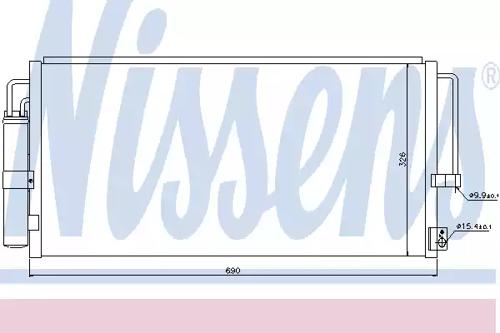 Nissens 94884 Конденсер Nissens 94884 Конденсер