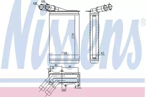 Nissens 71147 Радіатор пічки Nissens 71147 Радіатор пічки