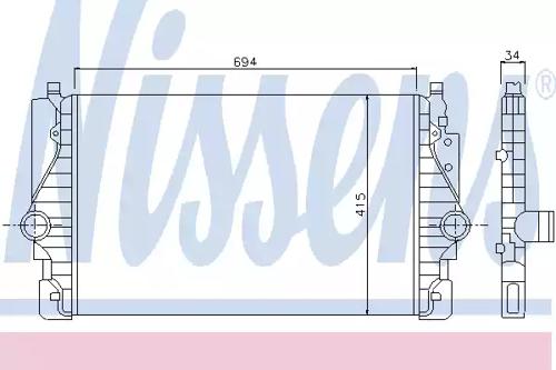 Nissens 96755 Радіатор інтеркулера