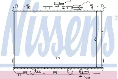 Nissens 66639 Радіатор охолодження двигуна Nissens 66639 Радіатор охолодження двигуна