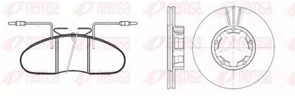 Remsa 8048.01 Brake set discs pads