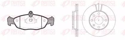 Remsa 8393.02 Комплект гальмівних дисків з колодками