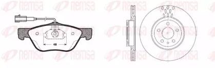 Remsa 8589.00 Комплект гальмівних дисків з колодками Remsa 8589.00 Комплект гальмівних дисків з колодками