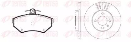 Remsa 8631.00 Brake set discs pads