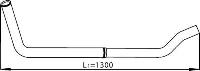 Dinex 28241 Exhaust pipe Dinex 28241 Exhaust pipe