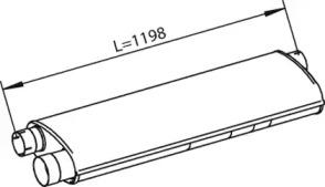 Dinex 28310 Середній кінцевий глушник ог Dinex 28310 Середній кінцевий глушник ог