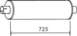 Dinex 28323 Середній кінцевий глушник ог Dinex 28323 Середній кінцевий глушник ог