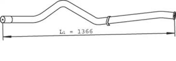 Dinex 28621 Exhaust pipe Dinex 28621 Exhaust pipe