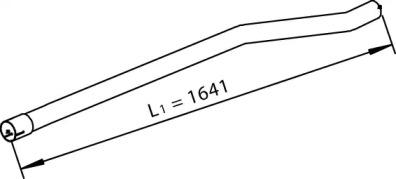 Dinex 28667 Exhaust pipe Dinex 28667 Exhaust pipe