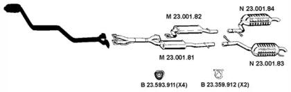 Eberspacher 232426 Schalldaempfer Eberspacher 232426 Schalldaempfer