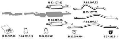 Eberspacher 232458 Schalldaempfer Eberspacher 232458 Schalldaempfer